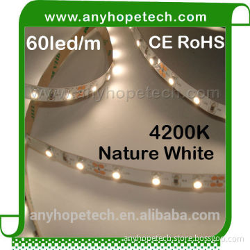Factory sales 3528SMD 60ledm 4.8W per meter 12v flexible led strip lightings